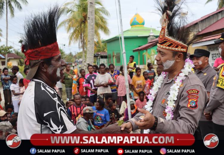 Awali Masa Jabatan, Kapolres Mimika Sambangi Warga Kokonao