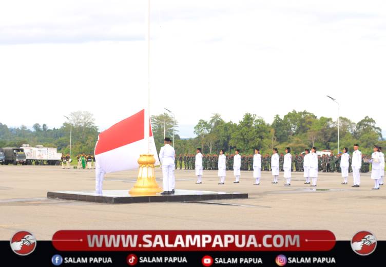 Pimpin Upacara Hari Lahir Pancasila, Gubernur Meki Nawipa Tekankan Pentingnya Persatuan