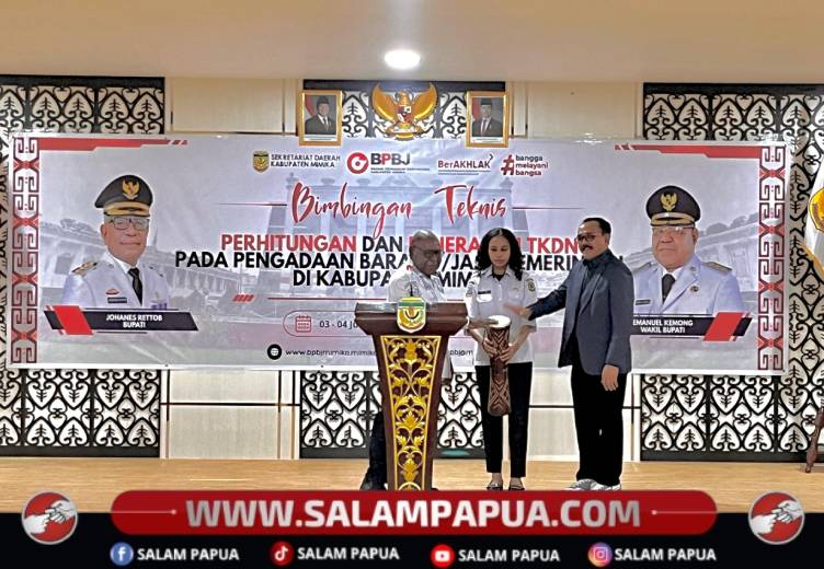 Wabup Mimika Buka Bimtek TKDN, Tekankan Efisiensi, Transparansi, Dan Akuntabilitas Pengadaan