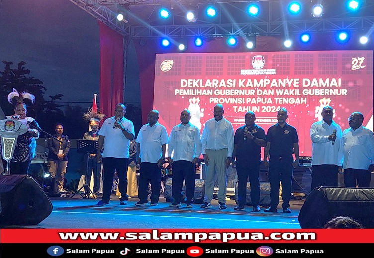 KPU Papua Tengah Gelar Deklarasi Kampanye Damai Pilkada 2024, �Jangan Korbankan Nyawa Untuk Sebuah Kursi Kekuasaan�