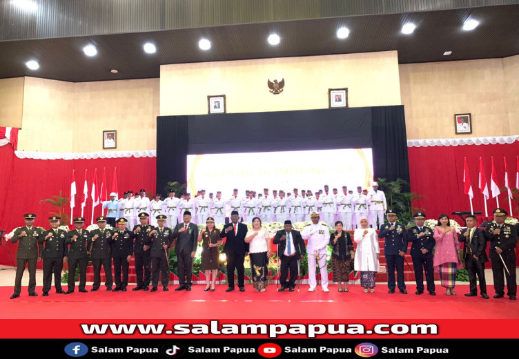 Bupati Mimika Kukuhkan 45 Pasukan Paskibraka