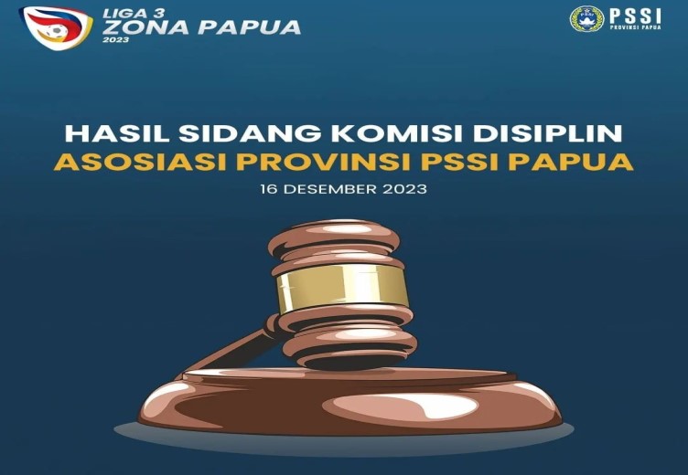 Hasil Sidang 16 Desember Komdis Asprov PSSI Papua: Kelalaian Person Panpel Bukan Kesalahan WBFC