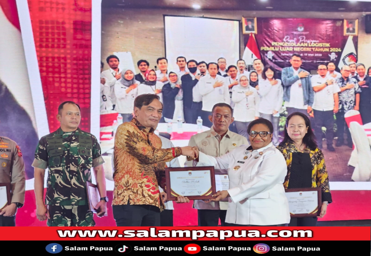 Sukses Selenggarakan Pemilu 2024, Papua Tengah Dapat Penghargaan Dari KPU RI