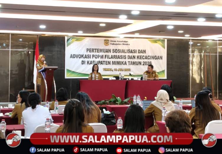 Cacingan Sumbang 40 Persen Kasus Stunting Di Mimika, Dinkes Perkuat Koordinasi Lewat Sosialisasi POPM Filariasis
