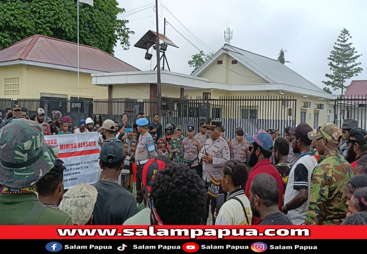 Supplier 7 Suku Dan Rakyat Mimika Bersatu Demo, Ini Tuntutannya