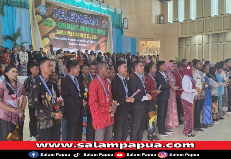 358 Siswa SMPN 2 Mimika Dilepas, Orang Tua Diminta Kawal Cita-cita Mereka