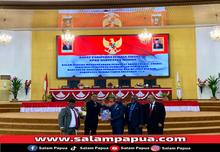 7 Fraksi DPRD Mimika Setujui Rancangan Perda Perubahan APBD 2024