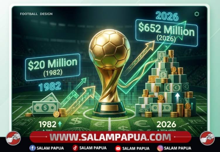 Hadiah Piala Dunia FIFA Terus Melonjak, Dari US$20 Juta Pada 1982 Menjadi US$652 Juta Di Edisi 2026
