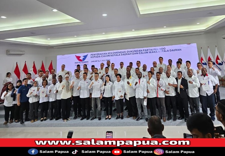 Maximus Tipagau Terima Rekomendasi Calon Bupati Mimika Dari Partai Perindo