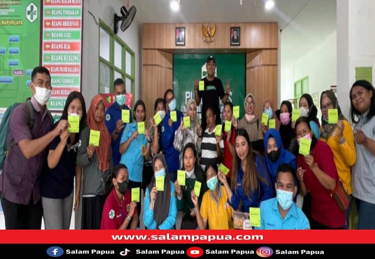 Cegah Penularan Hepatitis, Puluhan Nakes Di Puskesmas Mapurjaya Mimika Divaksin