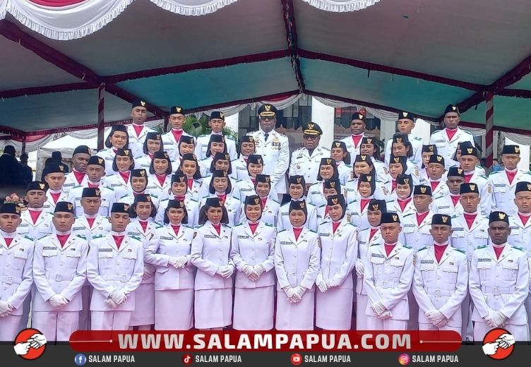 Bupati Mimika Apresiasi Paskibra Dalam Upacara Peringatan Hari Lahir Pancasila 2026