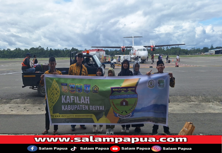 Kloter Pertama Kafilah Deiyai Tiba Di Timika