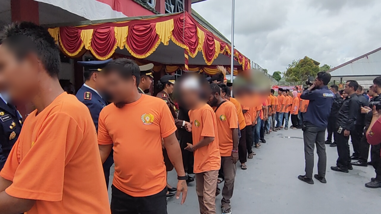 70 Penghuni Lapas Timika Terima Remisi Natal, 4 Diantaranya  Tersandung Kasus Tipikor