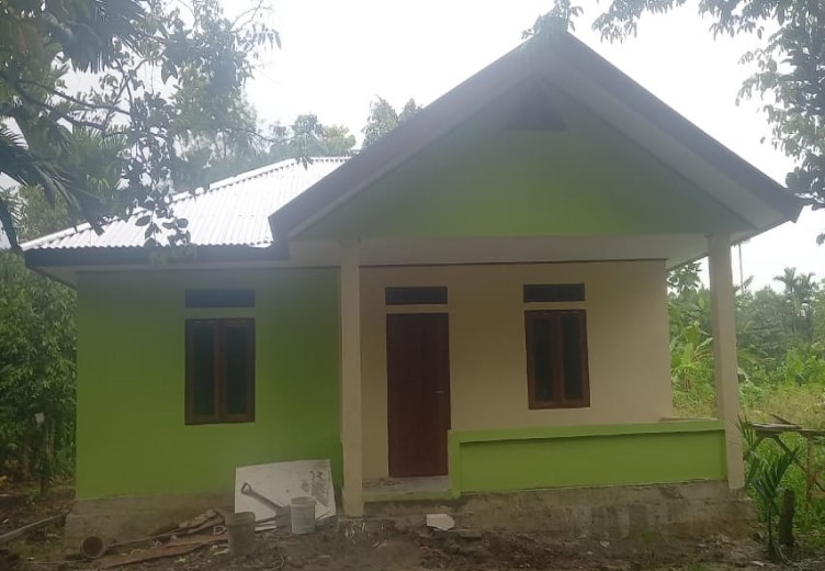 Tahun 2023 Ini Kampung Mandiri Jaya Bangun Empat Rumah Bagi Warga Kurang Mampu