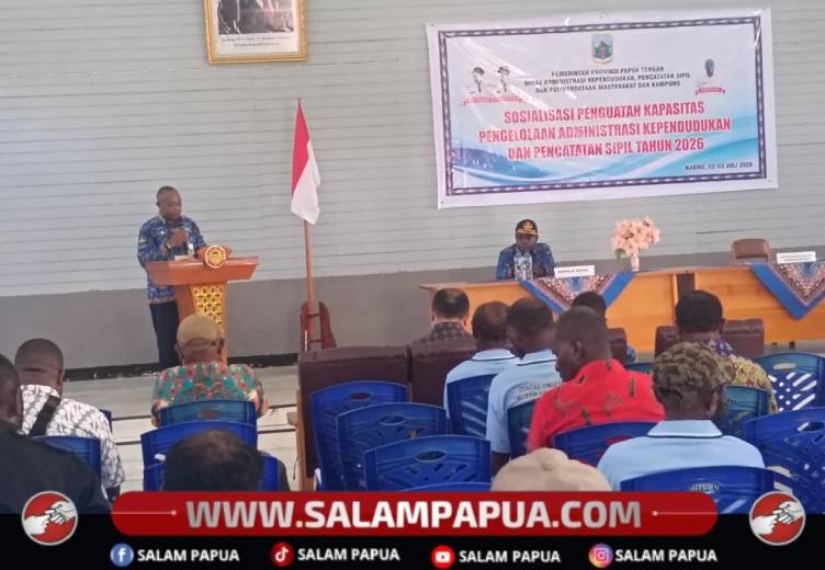 Perkuat Kapasitas Aparat Kampung, Pemprov Papua Tengah Dorong Tertib Administrasi Kependudukan