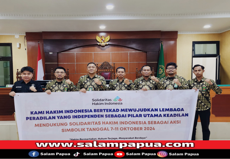 IKAHI Cabang Mimika Mendukung Aksi Solidaritas Hakim Indonesia Terkait Gerakan Cuti Bersama