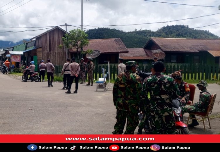 Antisipasi Gangguan Menjelang Pleno Penghitungan Suara, Kantor KPU Pegunungan Bintang Dijaga Ketat