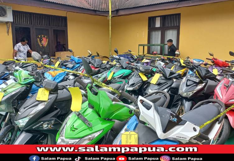 Barang bukti pencurian motor oleh para pelaku (Salampapua.com/Acik)