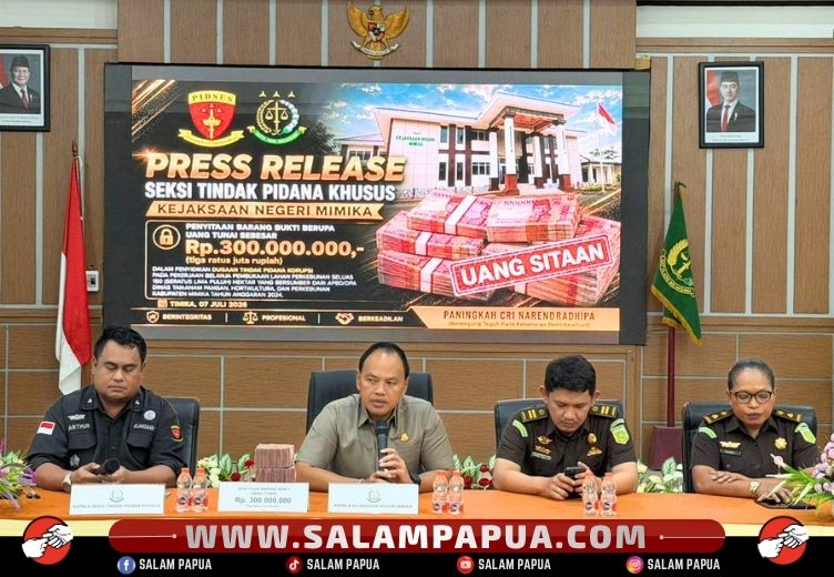 Kejari Sita Rp 300 Juta Dari Tersangka M Dalam Kasus Dugaan Korupsi Lahan DTPHP Mimika
