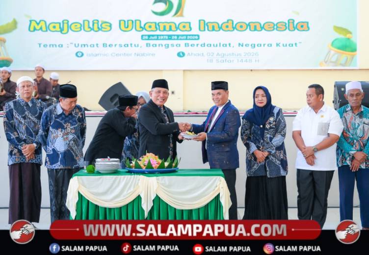 Milad MUI Ke-51, Gubernur Papua Tengah: Jaga Masyarakat Dari Paham Kekerasan Dan Informasi Yang Menyesatkan