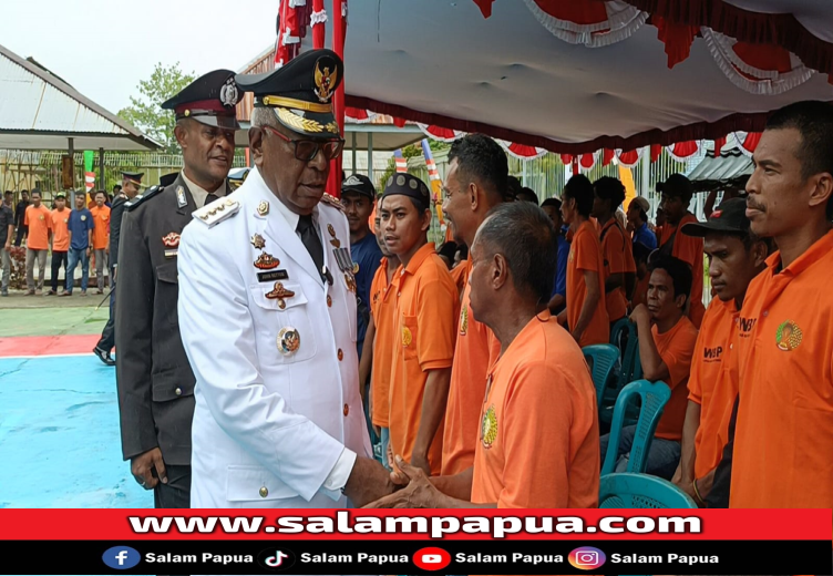 163 Warga Binaan Lapas Timika Terima Remisi HUT Ke-79 RI, Satu Langsung Bebas