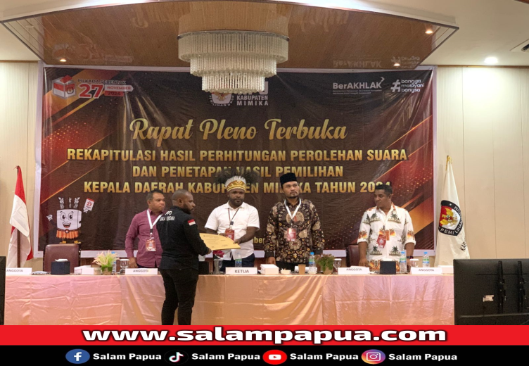 Berikut Perolehan Hasil Rekapitulasi Distrik Kuala Kencana, Saksi JOEL Isi Form Keberatan