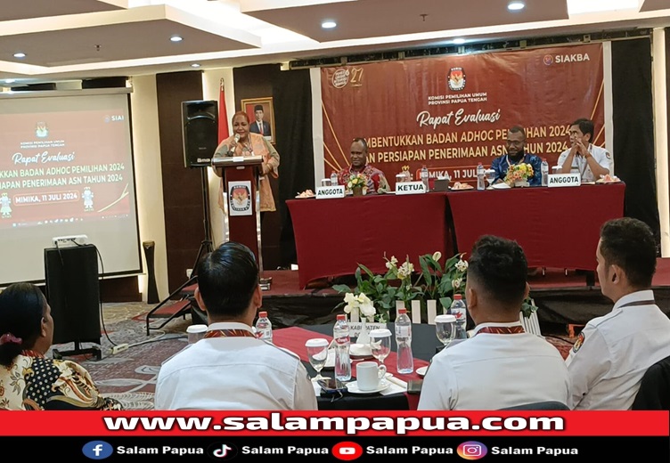 Tenaga Honor KPU Akan Diangkat Jadi ASN, KPU Papua Tengah Gelar Evaluasi Di 8 Kabupaten