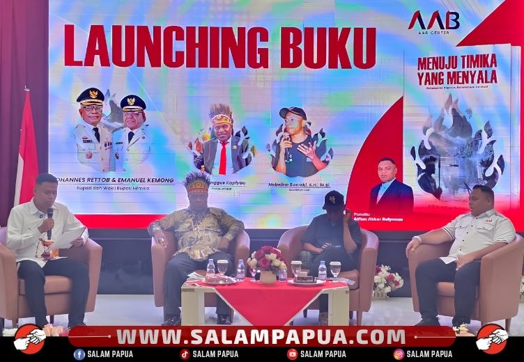 Alfian Akbar Balyanan Launching Buku “Menuju Timika Yang Menyala”