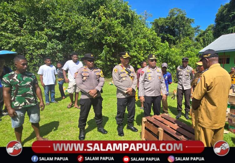 Kapolda Papua Tengah Hadir Di Wapoga, Bawa Bantuan Dan Harapan Bagi Masyarakat Pedalaman