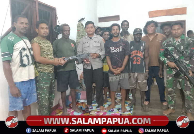 Warga Mimika Barat Temukan Senjata Api Rakitan Di Rumah Kosong, Diserahkan Ke Polisi