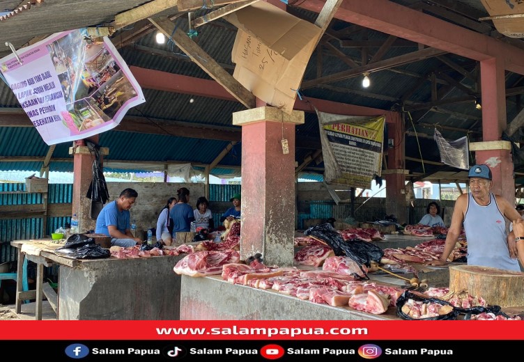 Dampak Virus ASF, Daging Babi Di Timika Turun Harga