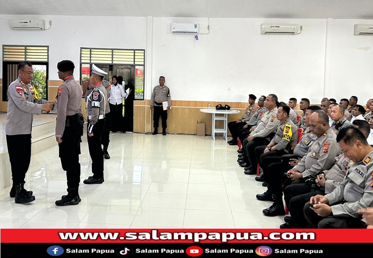 Polres Mimika Gelar Latihan Pra Operasi Mantap Praja Pengamanan Tahap Inti Pilkada 2024