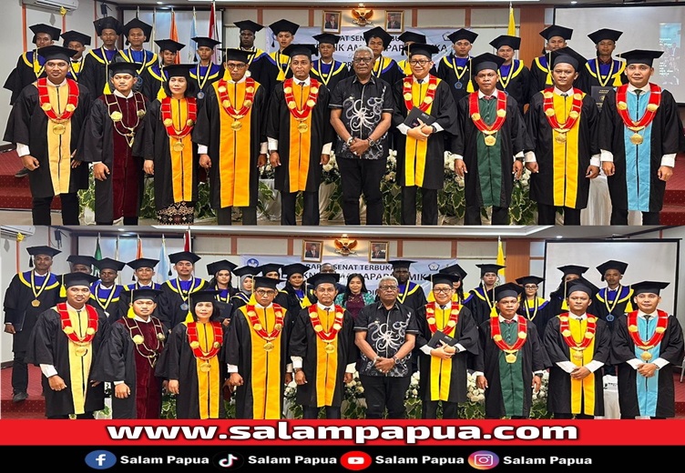 Foto bersama dengan Lulusan Prodi D3 Teknik Mesin dan D3 Teknik Pertambangan (salampapua.com/Foto Humas PAT)