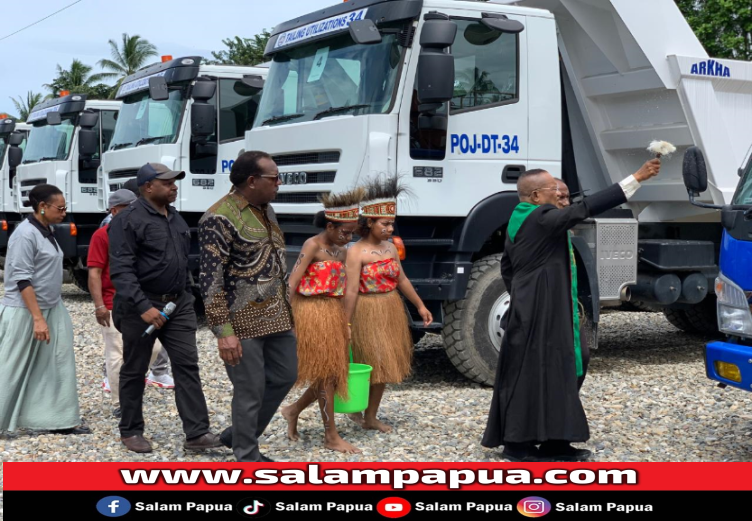 Jadi Contoh Bagi Pengusaha OAP, PT Putra Otomona Jaya Gelar Pemberkatan 30 Unit Kendaraan