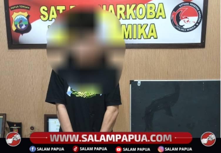 Gagalkan Transaksi Sabu Sistem "Tempelan", Satresnarkoba Polres Mimika Amankan Seorang Pria