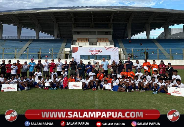 Perkuat Pembinaan Sepak Bola Di Mimika, Freeport Gandeng PSSI Dan KNVB Gelar Coaching Clinic