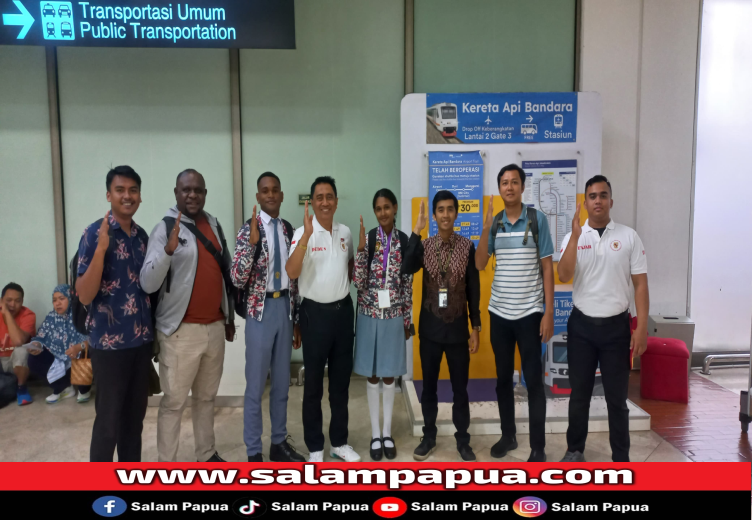 2 Pelajar Papua Tengah Terpilih Kibarkan Merah Putih Perayaan Hari Lahir Pancasila Di Riau