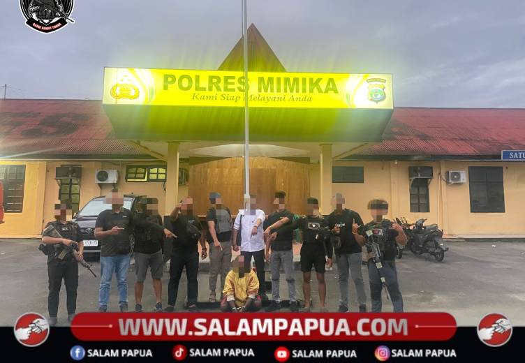 Tikam Teman Karena Motor Tak Dikembalikan, Pelaku Ditangkap Tim Babat Polres Mimika Di KM 11