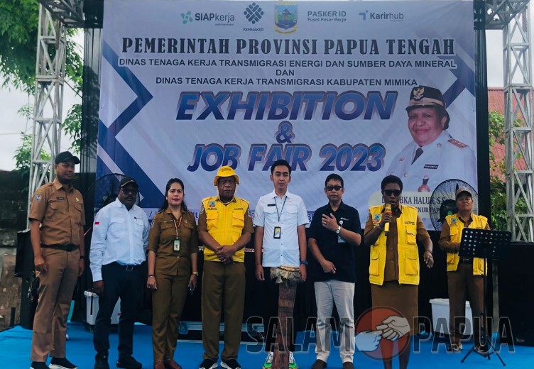 Exhibition And Job Fair 2023 Provinsi Papua Tengah Di Timika Resmi Dibuka