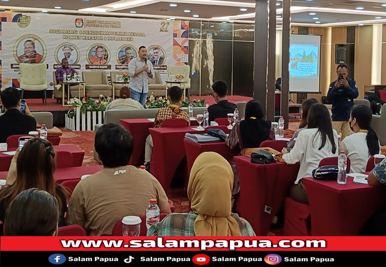 KPU Papua Tengah Gelar Pendidikan Pemilih Bagi Content Creator Dan Influencer Di Mimika