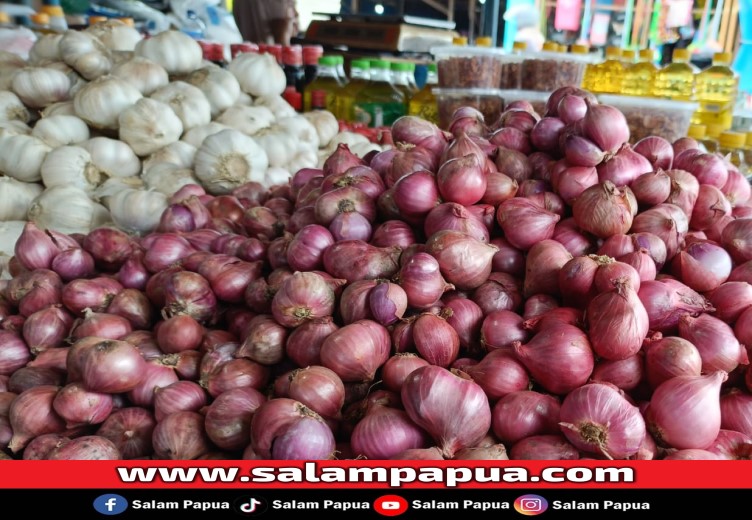 Bawang Putih Di Timika Didatangkan Dari China, Harga Bawang Merah Rp 70 Ribu/Kg