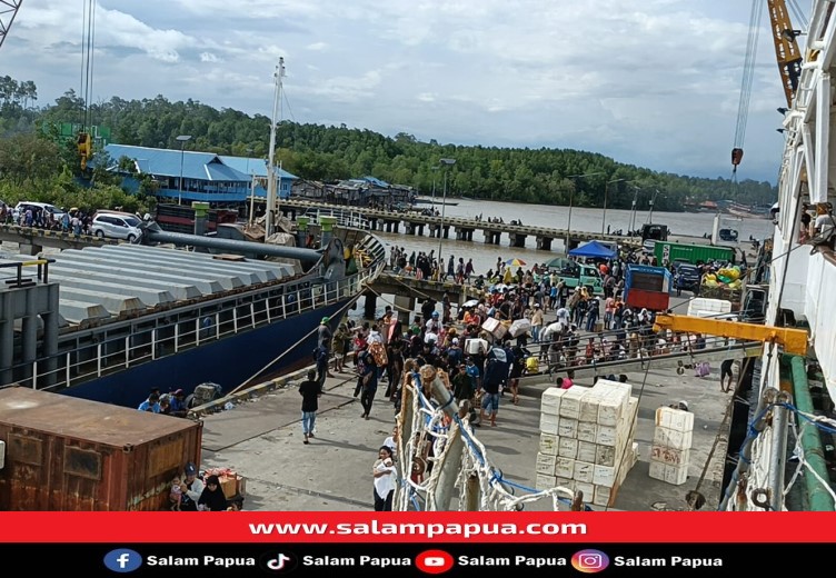 Terminal Penumpang Tidak Berfungsi, Kondisi Pelabuhan Poumako Timika Memprihatinkan