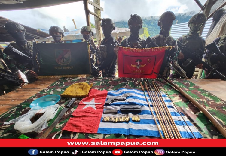 Koops Habema Tembak Dua Anggota OPM Dan Amankan Pistol Serta Puluhan Amunisi