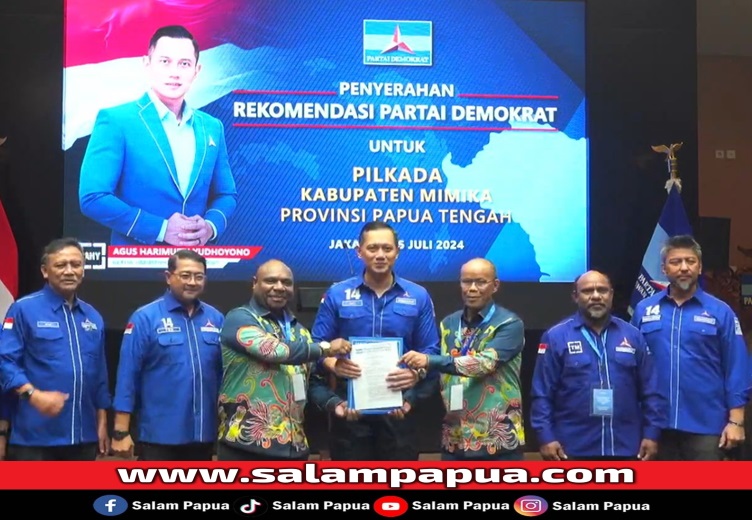 Alex Omaleng-Yusuf Rombe Kantongi Dukungan Partai Demokrat Untuk Pilkada Mimika 2024