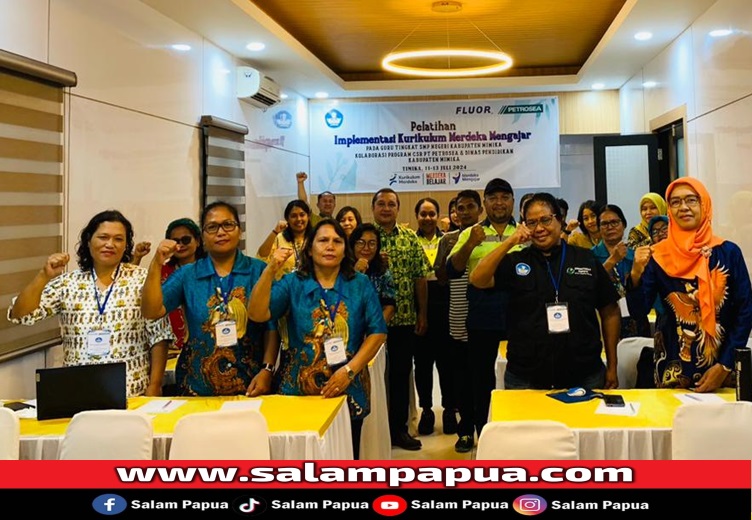 PT Petrosea Dan PT Fluor Gelar Pelatihan Bagi Guru-Guru Tingkat SMPN Se-Kabupaten Mimika