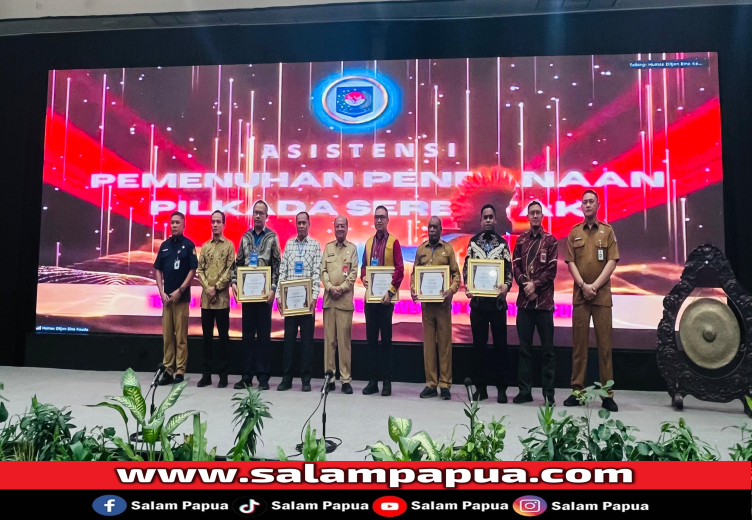 Sukseskan Pemilukada, Pemprov Papua Tengah Raih Penghargaan Dari Kemendagri