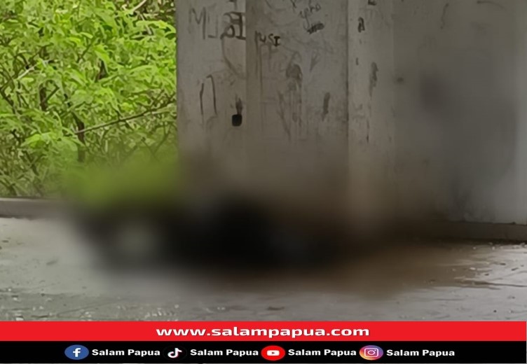 Mayat Pria Membusuk Ditemukan Di Gedung Perpustakaan Jalan Perintis Timika