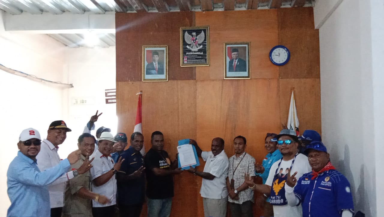Partai Koalisi Indonesia Maju Di Mimika Mendaftar Ke KPU