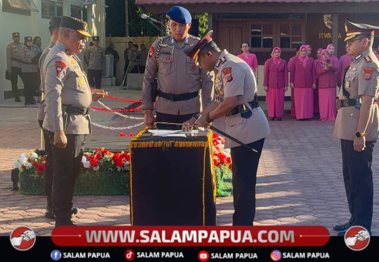 Kapolda Papua Tengah Lantik Irwasda, Dansat Brimob, Karorena, Hingga Kapolres Mimika Dan Puncak