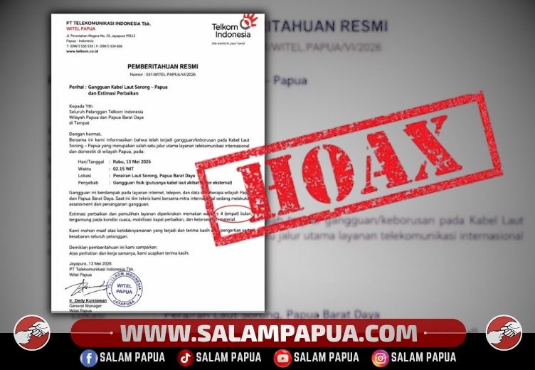 HOAX, Telkom Pastikan Informasi Gangguan Kabel Laut Sorong-Papua Tidak Benar